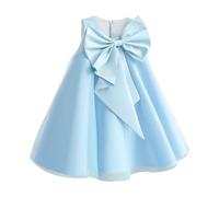Dasongff Enfant Fille Robe Ceremonie Mariage Longue Carnaval Tutu sans Manches Robes Bapteme de Communion d'anniversaire du Soir Communion Anniversaire Fête Robe de Mariée, 130cm
