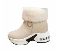 Dasongff Femme Bottes de Neige Fourrure Doublé Chaud Outdoor Antidérapantes D'hiver Bottines Pas Cher 2025