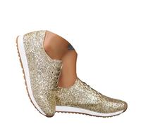 Dasongff Femmes Baskets, Femmes Décontracté Respirant Paillettes Brillant Plateforme Sneakers Mode Chaussures De Marche à Lacets Basquet Running Femmes Tennis Légères Entraînement Basket
