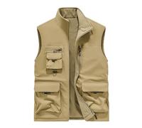 Dasongff Gilet de Pêche Multi-Poches - Veste sans Manches pour Photographe, Chasse, Journaliste et Plein Air