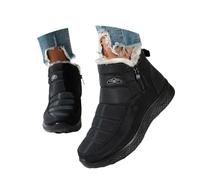 Dasongff Homme Bottes de Neige Hiver Fermeture éclair latérale Fourrées Doublure Chaude Avec Impermeable Randonnée Confort Antidérapage Chaussures Classique