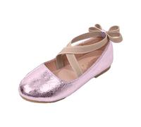 Dasongff Kids Babies Fille Princesse Chaussure à Talon Ballerine Enfant Noeud Papillon Chausson Mary Jane Hauts Enfants Party Pompes pour Mariage, Anniversaire, Déguisement, Cosplay