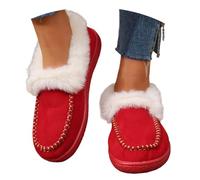 Dasongff Mini bottes à plateforme femmes Bottes d'hiver en cuir suédé véritable Semelle intérieure résistante à l'eau Semelle extérieure légère et antidérapante pour l'extérieur et l'intérieur