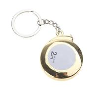 Dasongff Mini Mètre à Ruban 2m avec Porte-Clés Métal - Mini Ruban à Mesurer - Flexible Porte Clés Format de Poche - Petit Mètre Ruban Rétractable - Mètre Poche - Petit Mètre Tailleur