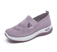 Dasongff Mocassins Femme Athlétique Ballerines Orthopédique Antidérapante Décontracté Chaussures Marche Bout Rond Baskets Enfiler Tennis Sans Lacet Sneakers de Mode et Sport Chic Fitness Slip on
