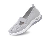 Dasongff Mocassins Femme Athlétique Ballerines Orthopédique Antidérapante Décontracté Chaussures Marche Bout Rond Baskets Enfiler Tennis Sans Lacet Sneakers de Mode et Sport Chic Fitness Slip on