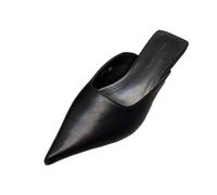 Dasongff Mules à Talons Hauts et Bout Pointu Pour Femmes à Enfiler Fermées à L'Arrière à Talons Bobines Hauts à Bout Pointu à Enfiler Slingback Kitten High Heels Slip-On Mules Slippers