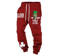 Dasongff Pantalon Cargo Homme Saint Patrick's Day Kirakuco Pantalon Lin Homme Medieval Viking Renaissance Pirate Taille Elastique Sweatpants pour Halloween, Jeux de rôle, Cosplay, Loisirs Pas Cher