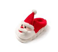 Dasongff Pantoufles NoëL Femmes Peluche- Chaussons à Fond éPais Doublure Doux Automne Hiver Chauds Confortable pour IntéRieur Et ExtéRieur Les Vacances Chambre Christmas Xmas Cadeaux Pantoufles