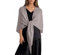 Dasongff Poncho Femme Hiver Élégant Châle Femme Epaisse Poncho Cape Réversible Écharpe Ponchos Polaire Cadeau de Noël Tricoté Veste Imprimé
