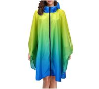 Dasongff Poncho Pluie Imperméable Femme avec Fermeture éclair, Cape De Pluie Leopard Respirante avec Capuche, Vêtements Imperméables Adulte Reutilisable pour Festival, Camping, Voyage, Taille Unique