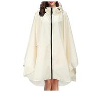 Dasongff Poncho Pluie Imperméable Femme avec Fermeture éclair, Cape De Pluie Leopard Respirante avec Capuche, Vêtements Imperméables Adulte Reutilisable pour Festival, Camping, Voyage, Taille Unique