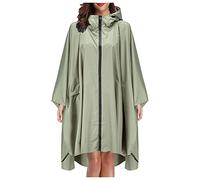 Dasongff Poncho Pluie Imperméable Femme avec Fermeture éclair, Cape De Pluie Leopard Respirante avec Capuche, Vêtements Imperméables Adulte Reutilisable pour Festival, Camping, Voyage, Taille Unique