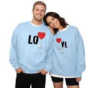 Dasongff Pyjama Couple Assorti Amoureux pour Femmes et Hommes Pulls Noel Famille à Col Rond Pyjama Assorti Couple Matching Pyjamas Couples Matching Hoodie Sweatshirts T-Shirts Pullover, LO