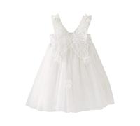 Dasongff Robe Tutu pour Bébé en Bas âge Fleur Robe en Tulle sans Manches Broderie Papillon Mariage Fête d'anniversaire Princesse D'été Fille Tulle Papillon Jeune Enfant 1 Ans-5 Ans, 120cm