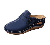Dasongff Sabots Femme à Bout Fermé Chassures de Marche Randonnée eté Mode Sandales de Plage Confort Anti-Dérapant Bout Fermé Claquettes Confortable Rome Orthopedique Sandales et Nu-pieds Femme
