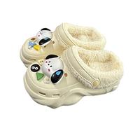 Dasongff Sabots Mixte Adulte Fourrées Hiver Sabots de Jardinage Homme Femmes Pantoufles Chaud Chaussons de Maison Imperméables Chaussures Jardin Intérieur et Extérieur