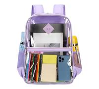 Dasongff Sac à Dos Transparent Étanche Sac à Main Unisexe D'école Transparent PVC Pour le Travail, Les Voyages de Sécurité, Les Concerts et événements Sportifs