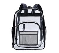 Dasongff Sac à Dos Transparent Étanche Sac à Main Unisexe D'école Transparent PVC Pour le Travail, Les Voyages de Sécurité, Les Concerts et événements Sportifs