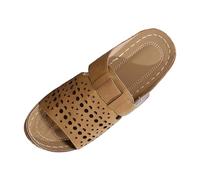 Dasongff Sandale Femme été Confortable Bohême Plates Bout Ouvert Chaussures Tongs De Plage Décontracté Mode Mules Pour Femme Respirantes Semelles Épaisses Compensées Claquette Pas Cher