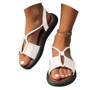 Dasongff Sandales Compensées Femme avec Bande Croisée Pantoufles d'été Sandales Anatomiques Confortables Confort Anti-dérapant Pantoufle Rétro Chaussons pour Maison Jardin Piscine Plage Pas Cher