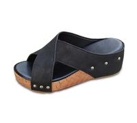 Dasongff Sandales Compensées Femme Sandales Orthopédique Chaussures De Plage Anti-Dérapant Respirant pour Douche Plage Piscine D'Été Anatomiques Confortables Été