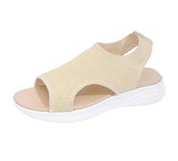 Dasongff Sandales de Récupération Femmes, Confortable Orthopediques Fasciite Plantaire Claquettes Bout Ouvert Legere Sport Sandalette Réduit le Stress sur Les Pieds, Les Articulations et Le Dos