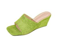 Dasongff Sandales Femme Été Compensées Plateforme en Daim Chaussures Confort Chic Bout Ouvert Confort Bride Cheville Vintage Vacances Talon Sandales Compensées Femme pour Soirée Bureau Mariage 2026