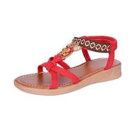 Dasongff Sandales Femmes été Confortable Mules Orthopédiques en Cuir pour Femme Sandales Mode Compensées Plateforme Pantoufles Premium Vintage Chaussons de Plage d'été Taille Femmes Confortable 2025