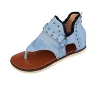 Dasongff Sandales Romaines Compensées Femme Mules Été Sabots Enfiler Plateforme Plates Chaussures Bride Cheville Vintage Vacances Talon Plate-forme PU Cuir Boho Fermeture Éclair Latérale Plage 2026