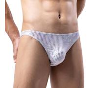 Dasongff String pour Homme Sexy, Boxer Homme Paillettes Brillant, sous Vetement Homme Sexy, Slips Boxeur Briefs Confortable Taille Basse Culottes sous vêtements - Saint Valentin pour Homme