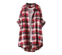 Dasongff Surchemise Femme Veste a Carreaux Chemise Cowboy Femme Country Chemise Carreaux Manches Longues Blouse Chemise à Carreaux Bûcheron Chemise Bucheron Western