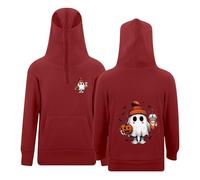 Dasongff Sweat à Capuche Garçon Zippé Veste Chaude Hoodie Balaclava Cagoule Moto Masque Anti-Vent pour Sports de Plein Air Cagoule de Vélo Automne Hiver Sweat À Manches Longues