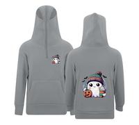 Dasongff Sweat à Capuche Garçon Zippé Veste Chaude Hoodie Garçon Balaclava Cagoule Moto Masque Anti-Vent Ninja Hoodie pour Sports de Plein Air Cagoule de Vélo Automne Hiver Pullover