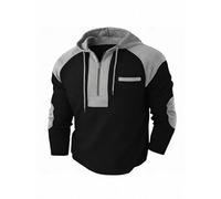 Dasongff Sweat a Capuche Homme Tricot Gaufré Pull Finement Côtelé Zippé 1/4 Pullover Tricoté Jacquard Sweatshirts Waffle Manches Longues Coupe Slim Pull Col Roulé Fine Basic