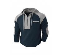 Dasongff Sweat Homme sans Capuche 1/4 Zippé Pullover Décontracté à Col en Velours Côtelé Sweatshirt Automne Hiver Léger et Chaud