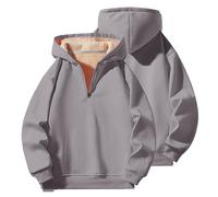 Dasongff Sweatshirts Oversize à Fermeture éclair Quart de Longueur pour Femmes Sweats à Capuche en Molleton pour Adolescentes Pull à Col Montant Veste D'EntraîNement d'automne