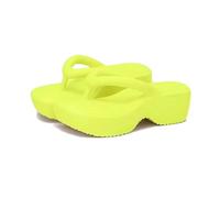 Dasongff Tongs de Plage Orthopedique Femme Eté Couleur Fluo Tongue Memory Foam Mode Tong Sandale Piscine Bain Chaussons Douche EVA Slip-ins Chic Élégant Claquettes Semelle Epaisse Flip Flops Slides
