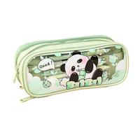 Dasongff Trousse 2 Compartiments et Porte-Stylo intérieur, Compartiment intérieur avec Tissu en Maille, Fermeture à Glissière