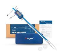Dasqua 0-300mm Calibreur électronique numérique industriel, en acier inoxydable, avec grand écran LCD et étui de rangement Instrument de mesure avec arrêt automatique, précision 0,0005"/0,01mm