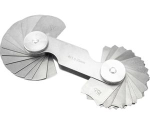 Dasqua 1351-0005 Gabarit de rayon métrique 1.0 - 7.0 mm