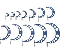 Dasqua 4111-8203 Set de micromètres avec mesure de contrôle 0 - 300 mm DIN 863