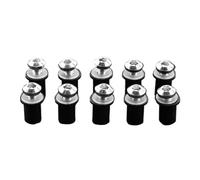d'assortiment de vis Compatible Avec Yamaha Pour FJR1300 Pour FZ1S Pour FZS1000 Moteur 10 Pièces M5 Boulons De Pare-brise Vis De Montage De Pare-brise Rondelle Écrou Kit De Boulons