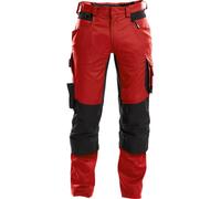 Dassy Arbeitshose mit Stretch et poches genouillères Dynax PESCO41 Rouge/Noir 44