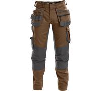 Dassy Arbeitshose mit Stretch, poches holster et poches genouillères FLUX PESCO41 Brun argileux/Anthrazitgris 66
