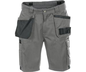 Dassy Bicoloreitsshorts de travail mit poches holster Monza PESCO61 gris ciment/noir 44