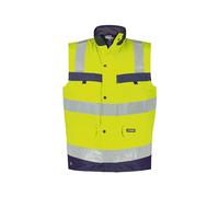 DASSY® Bilbao Gilet haute visibilité - taille M - JAUNE FLUO/MARINE