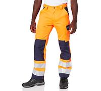 DASSY® Buffalo Pantalon haute visibilité avec poches genoux - taille 66 - ORANGE FLUO/MARINE