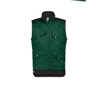 DASSY® Faro Gilet été bicolore - taille 2XL - VERT BOUTEILLE/NOIR