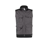 DASSY® Faro Gilet été bicolore - taille 3XL - GRIS CIMENT/NOIR